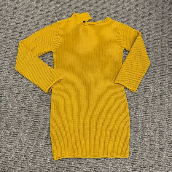 Mustard Yellow Women's Sweater dress - Picture 1 of 6